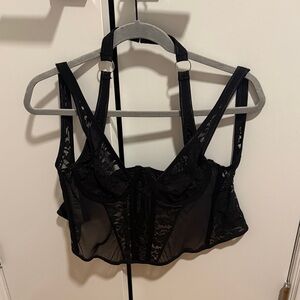 Urban Outfitters Black Lace Tank Top